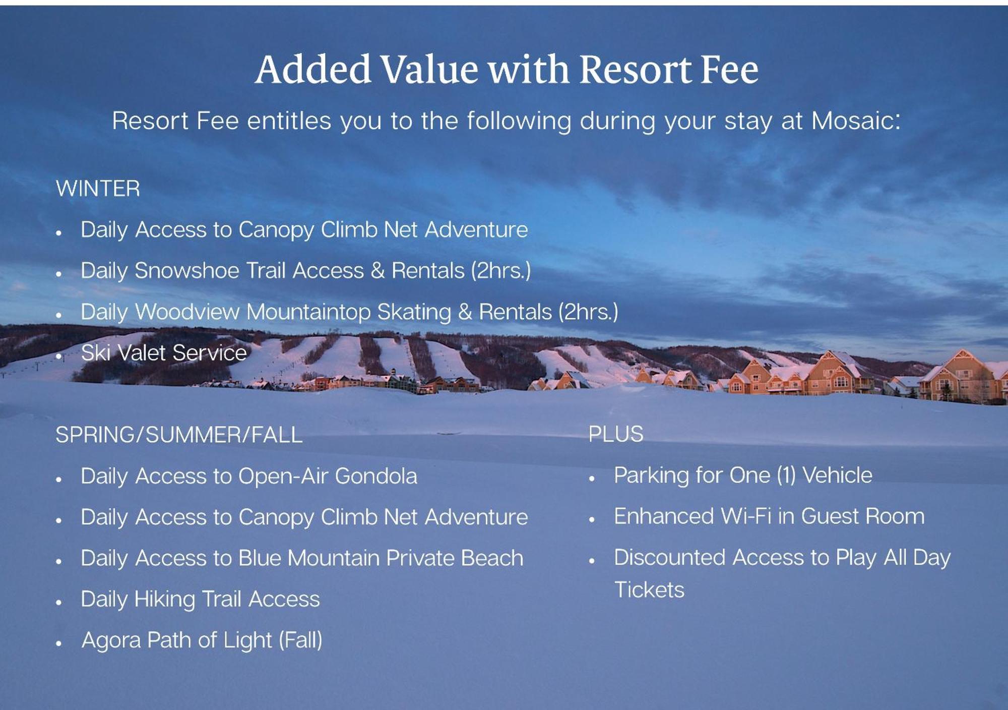 Blue Mountain Resort Mosaic Suites The The Blue Mountains Exterior foto
